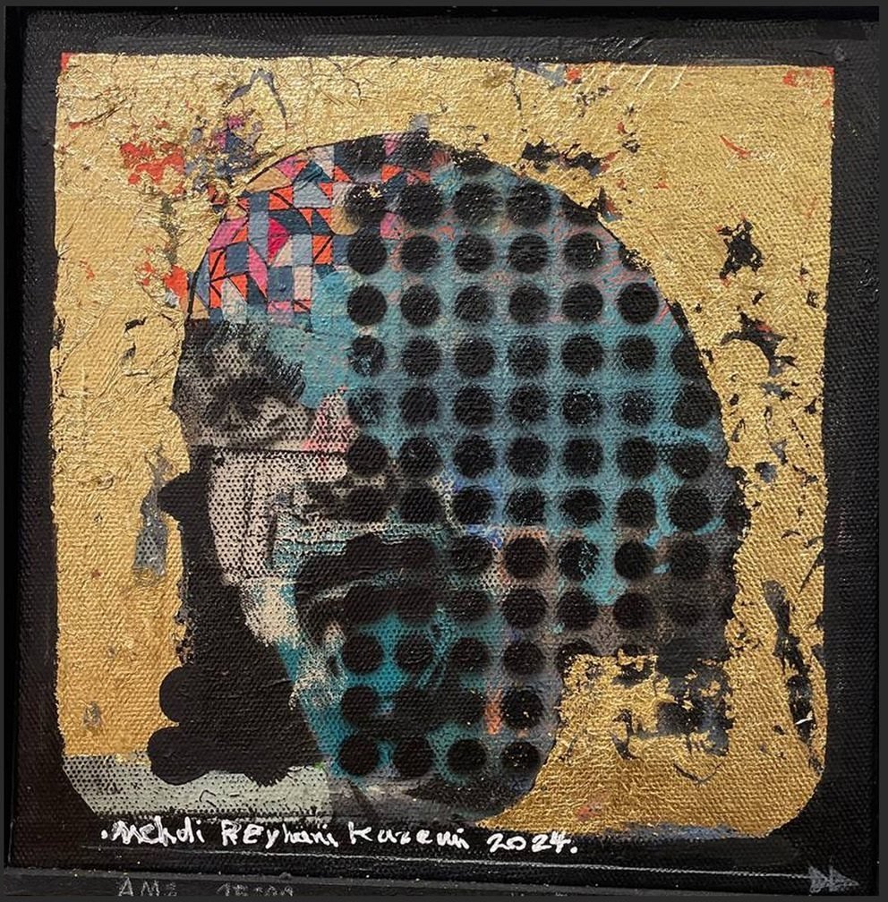 İsimsiz IV, 2024. Akrilik, 41×41 cm.