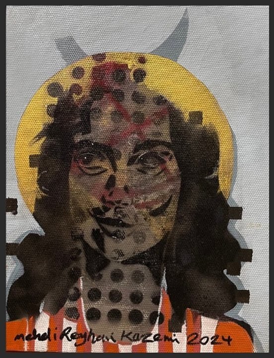 Kendinden Geçmek, 2024. Akrilik, 40×31 cm.
